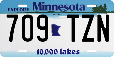 MN license plate 709TZN