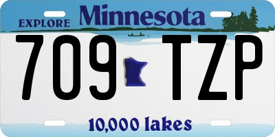 MN license plate 709TZP