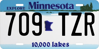 MN license plate 709TZR