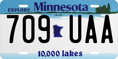 MN license plate 709UAA