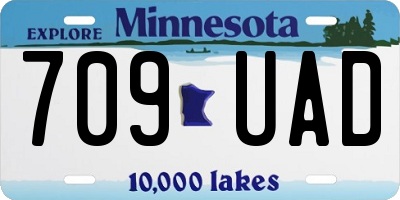MN license plate 709UAD