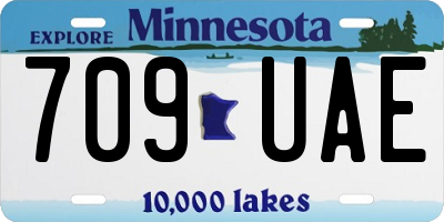 MN license plate 709UAE