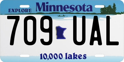 MN license plate 709UAL