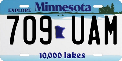 MN license plate 709UAM