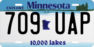MN license plate 709UAP