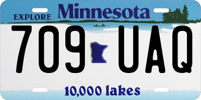 MN license plate 709UAQ
