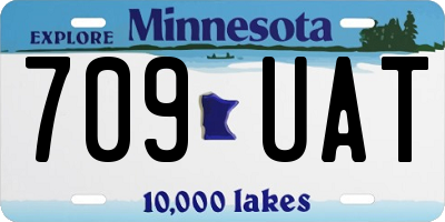 MN license plate 709UAT