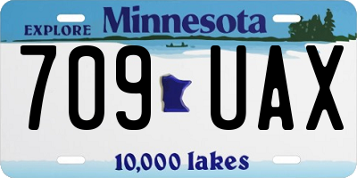 MN license plate 709UAX
