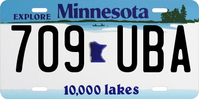 MN license plate 709UBA