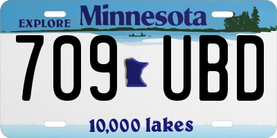 MN license plate 709UBD