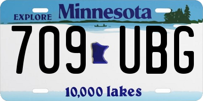 MN license plate 709UBG