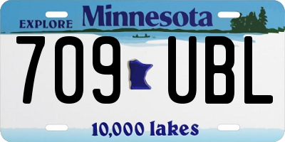 MN license plate 709UBL
