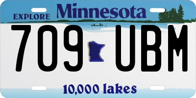 MN license plate 709UBM