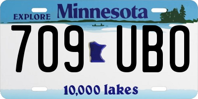 MN license plate 709UBO