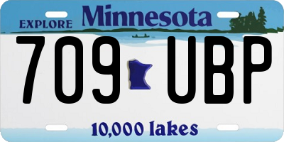 MN license plate 709UBP