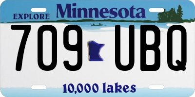 MN license plate 709UBQ