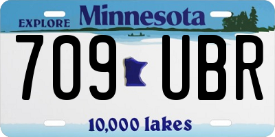 MN license plate 709UBR