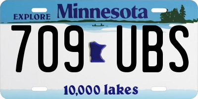 MN license plate 709UBS