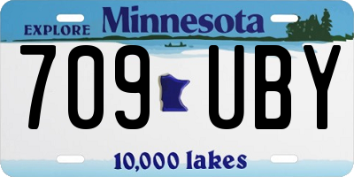 MN license plate 709UBY