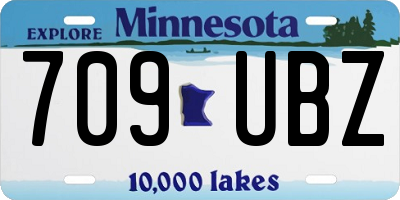 MN license plate 709UBZ