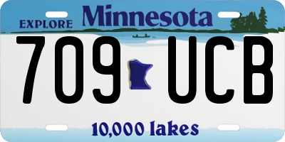 MN license plate 709UCB