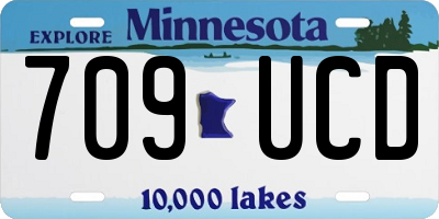 MN license plate 709UCD