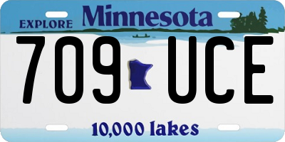 MN license plate 709UCE