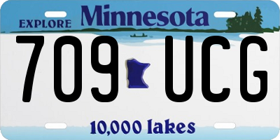 MN license plate 709UCG