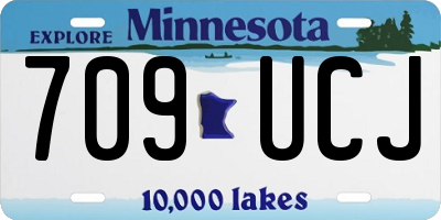 MN license plate 709UCJ