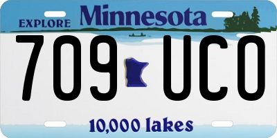 MN license plate 709UCO