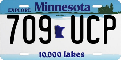 MN license plate 709UCP
