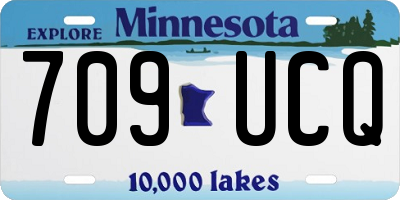 MN license plate 709UCQ