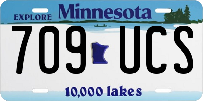 MN license plate 709UCS