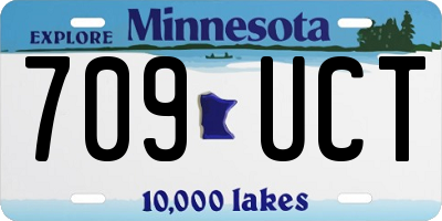 MN license plate 709UCT