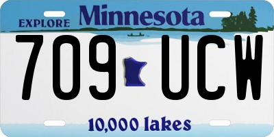 MN license plate 709UCW