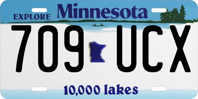 MN license plate 709UCX