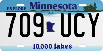 MN license plate 709UCY