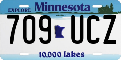 MN license plate 709UCZ