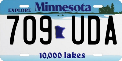 MN license plate 709UDA