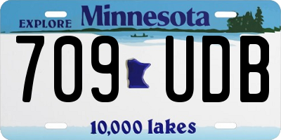 MN license plate 709UDB