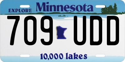 MN license plate 709UDD