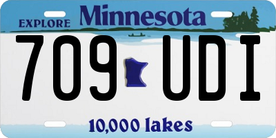MN license plate 709UDI
