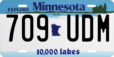 MN license plate 709UDM