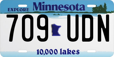 MN license plate 709UDN