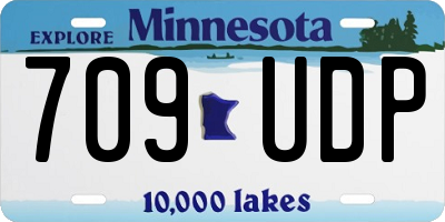 MN license plate 709UDP