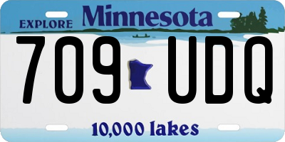 MN license plate 709UDQ