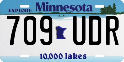 MN license plate 709UDR