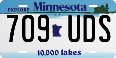 MN license plate 709UDS