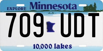 MN license plate 709UDT