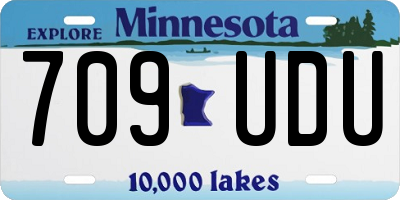 MN license plate 709UDU